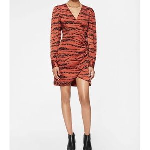 Anine Bing - PENELOPE DRESS - RUST ZEBRA - Small